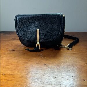 Vera Bradley Black Crossbody Bag with Gold Accent